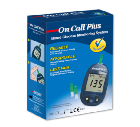 On Call Plus Glucometer – Blood Glucose Monitoring System