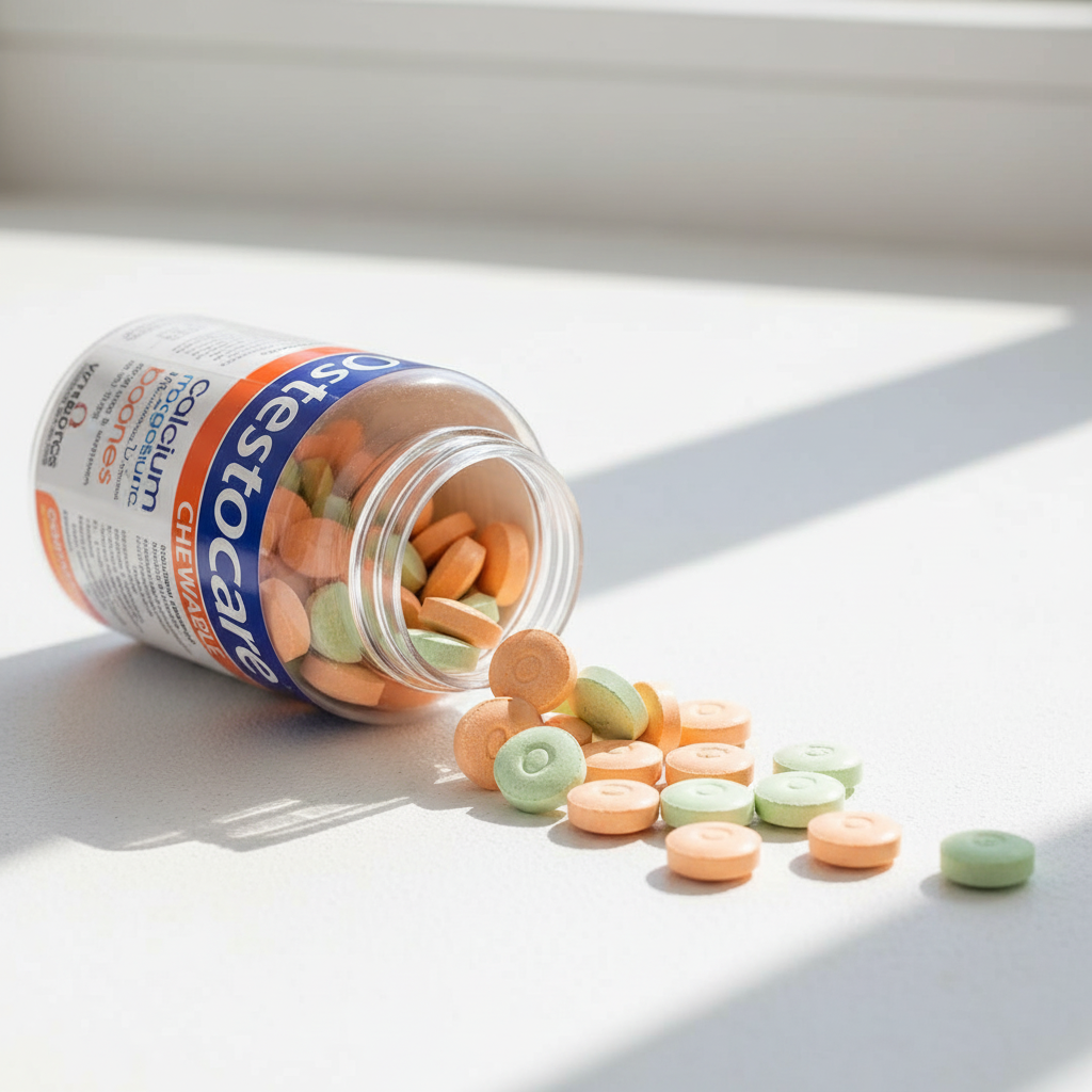 Osteocare Chewable Tablets close-up detail shot